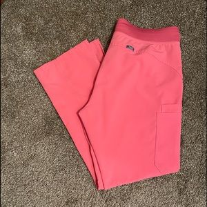 Figs Limited Edition Neon Pink Kade Scrub Pants